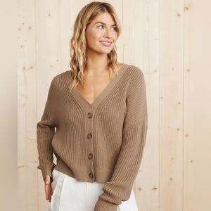 Jenni Kayne Cropped Cotton Cocoon Cardigan